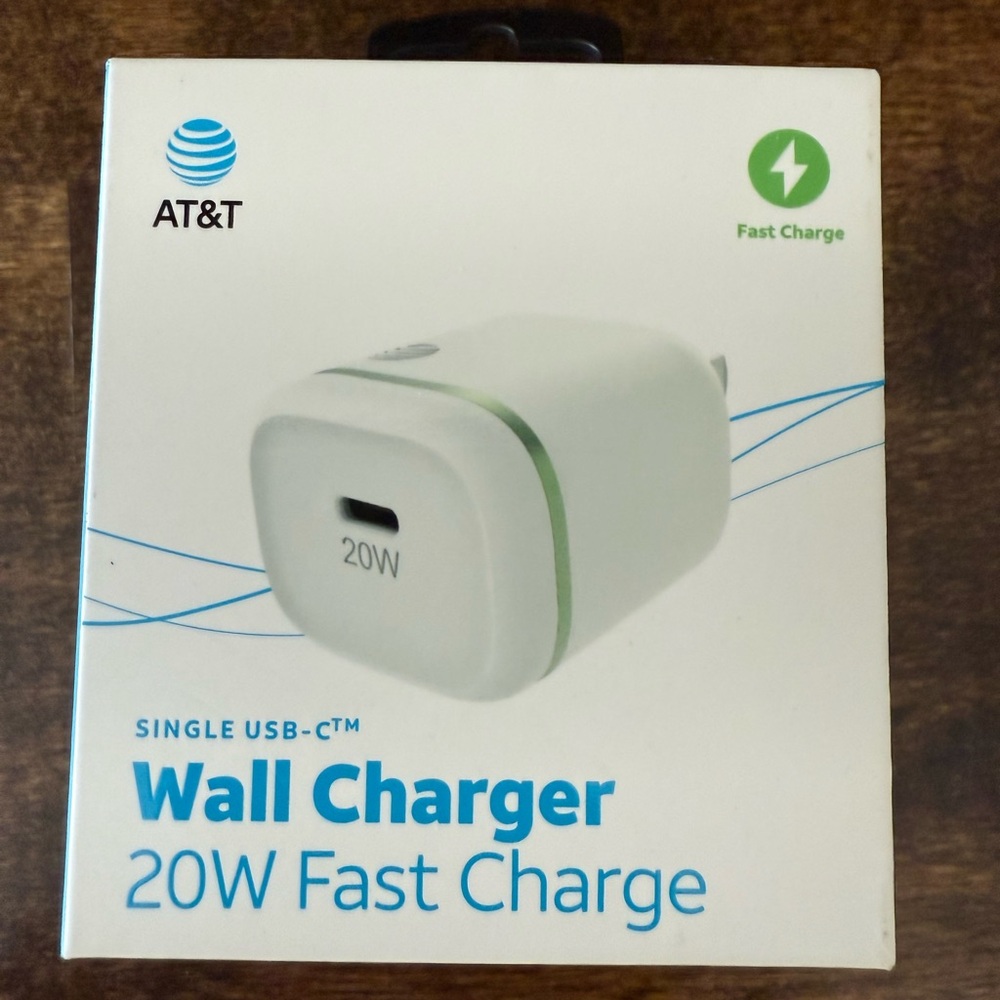 AT&T White USB-C Wall Charger 20W Fast Charge